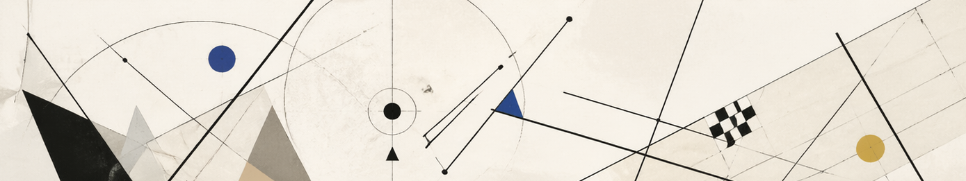 Abstract geometric banner